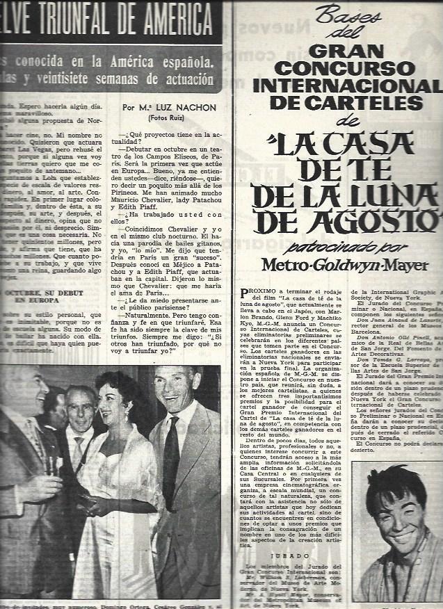 LAMINA 32676: Lola Flores con Domingo Ortega