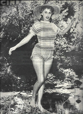 LAMINA 32684: Sofia Loren en contraportada