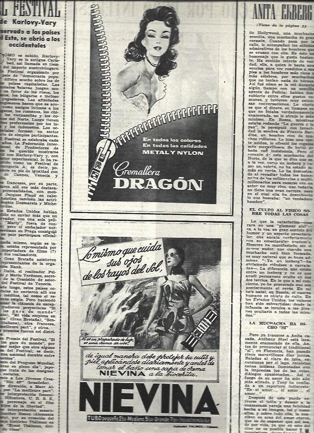 LAMINA 32682: Publicidad de Majorica y Nievina