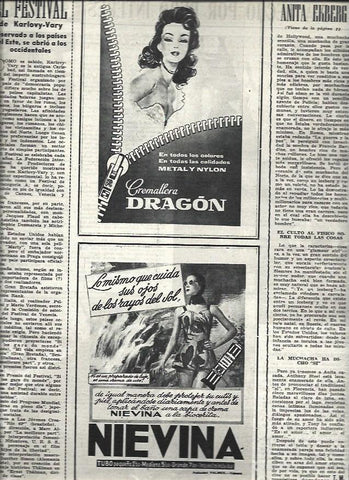 LAMINA 32682: Publicidad de Majorica y Nievina