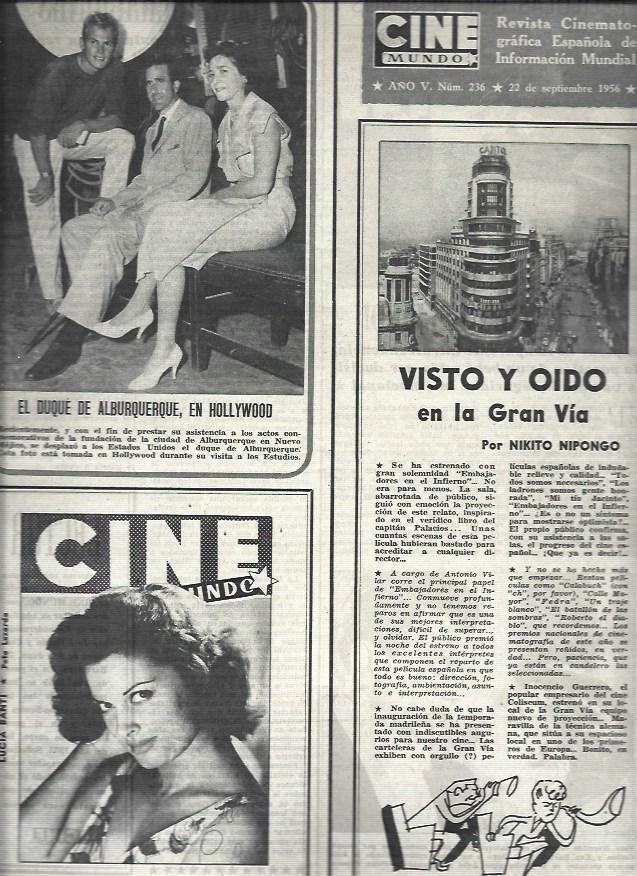 LAMINA 32729: El Duque de Alburquerque en Hollywood