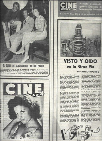 LAMINA 32729: El Duque de Alburquerque en Hollywood