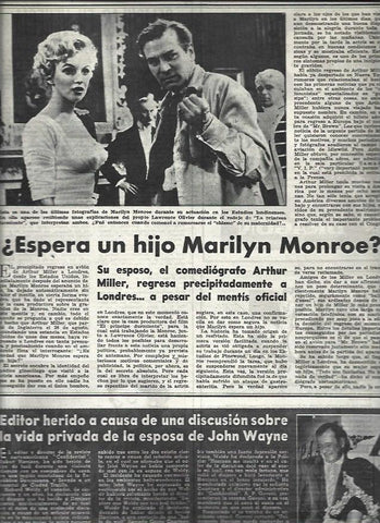 LAMINA 32731: Marilyn Monroe y Lawrence Oliver