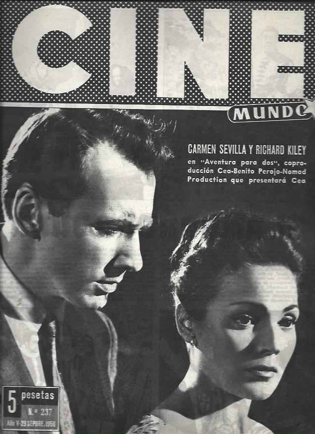 LAMINA 32740: Carmen Sevilla y Richard Kiley en portada