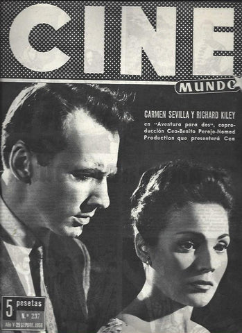 LAMINA 32740: Carmen Sevilla y Richard Kiley en portada