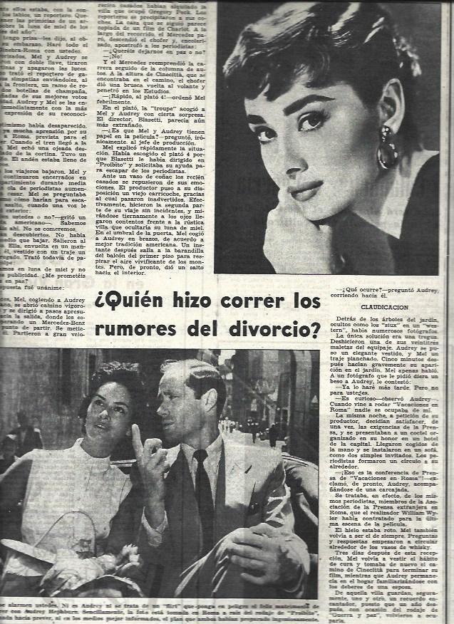 LAMINA 32674: Rodaje de Prohibito y Audrey Hepburn