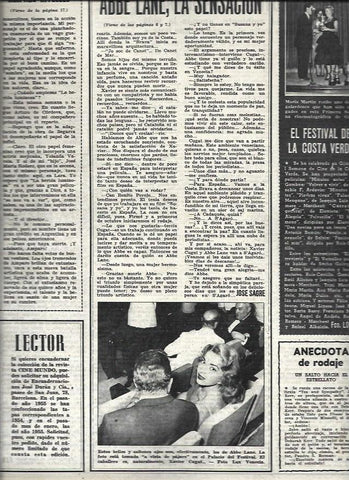 LAMINA 32726: Abbe Lane en el Festival de Venecia