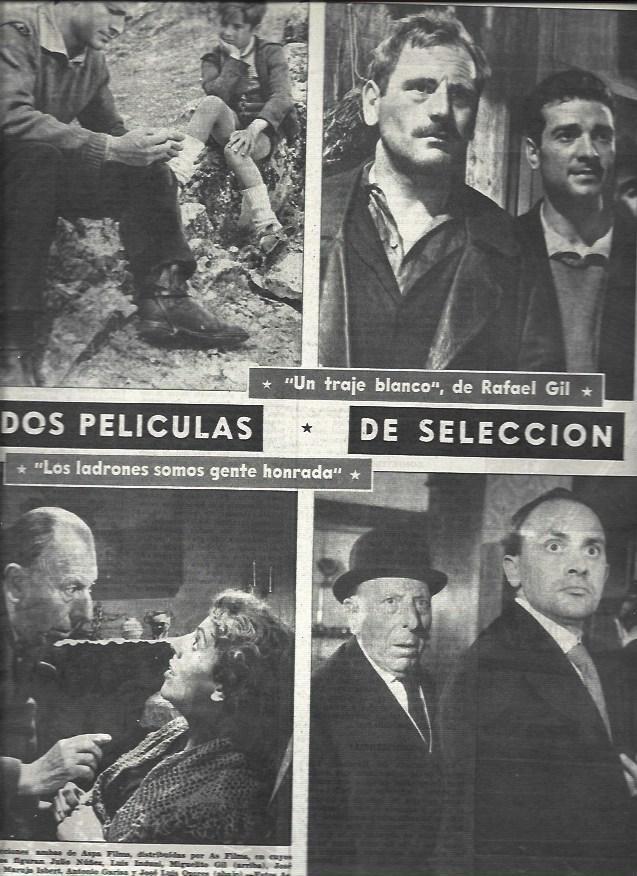 LAMINA 32711: Escenas de Los ladrones somos gente honrada y Un traje blanco