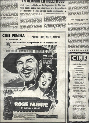 LAMINA 32718: Anuncio de Rose Marie