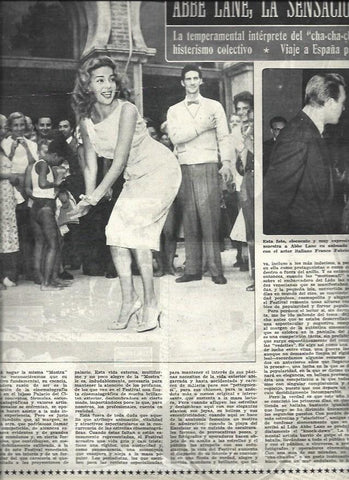 LAMINA 32719: Abbe Lane en España