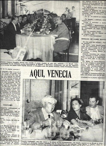 LAMINA 32722: Delegacion española en Venecia