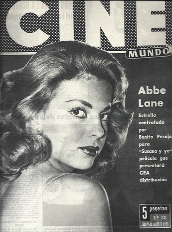 LAMINA 32673: Abbe Lane en portada