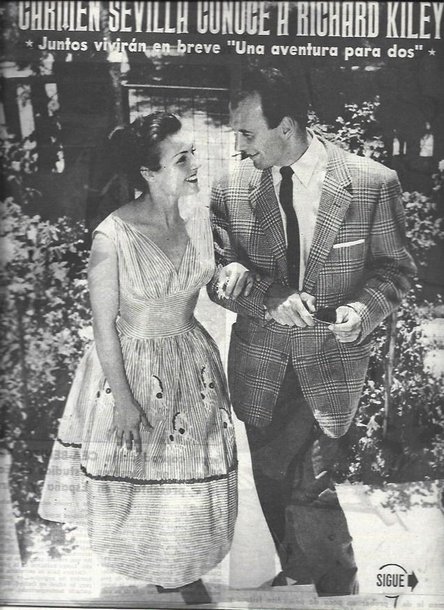 LAMINA 32618: Carmen Sevilla y Richard Kiley