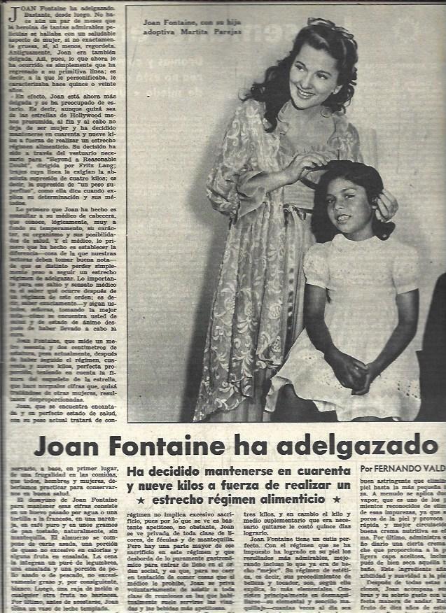 LAMINA 32606: Joan Fontaine con su hija Martita