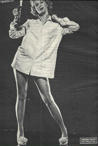 LAMINA 32612: Virginia Mayo en contraportada