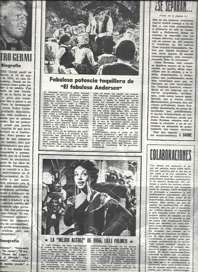 LAMINA 32658: Pietro Germi y Lilli Palmer