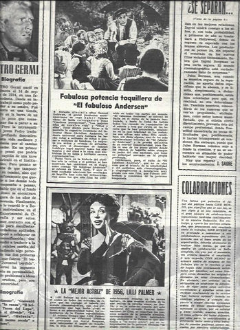 LAMINA 32658: Pietro Germi y Lilli Palmer