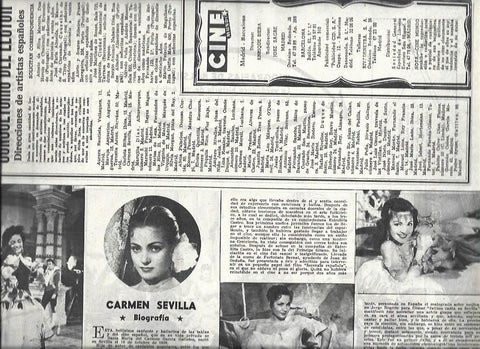 LAMINA 32659: Biografia de Carmen Sevilla