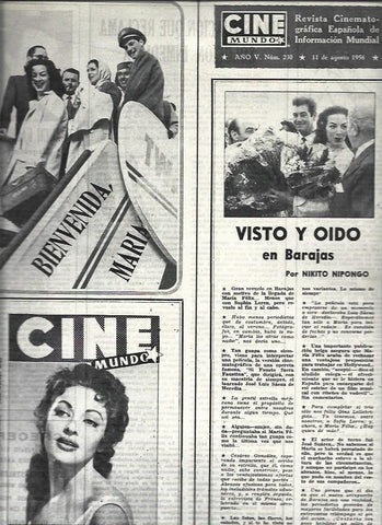 LAMINA 32662: Maria Felix en Barajas