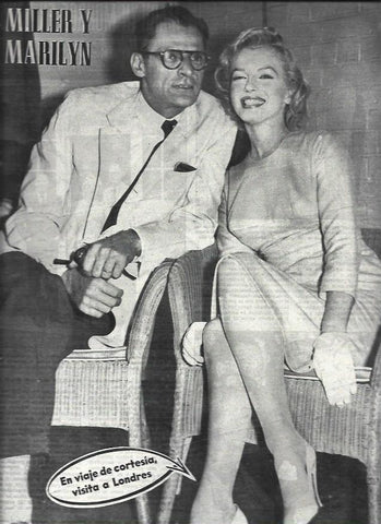 LAMINA 32663: Miller y Marilyn Monroe