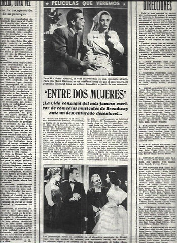 LAMINA 32668: Anuncio de Entre dos mujeres