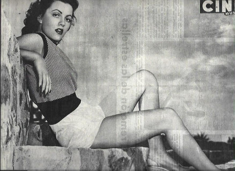 LAMINA 32672: Faith Domergue en contraportada