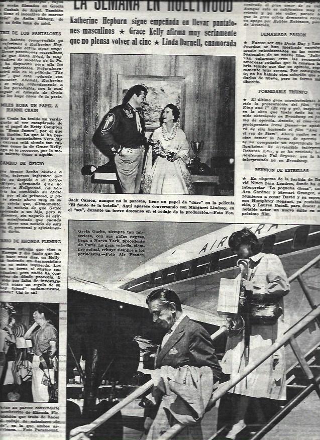 LAMINA 32640: Greta Garbo y Jack Carson