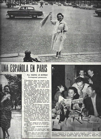 LAMINA 32641: Paquita Rico en Paris