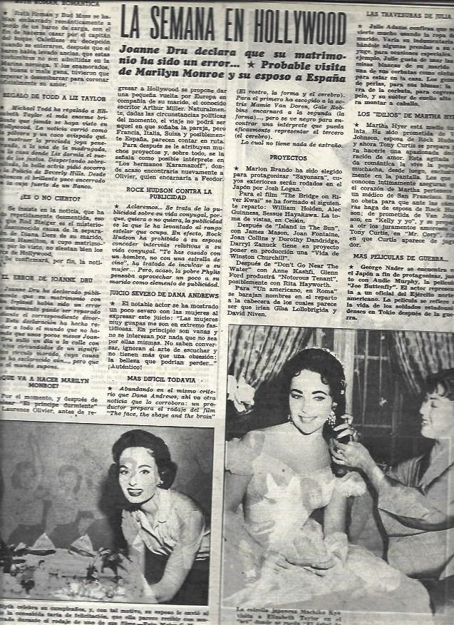 LAMINA 32848: Elisabeth Taylor y Machiko kyo