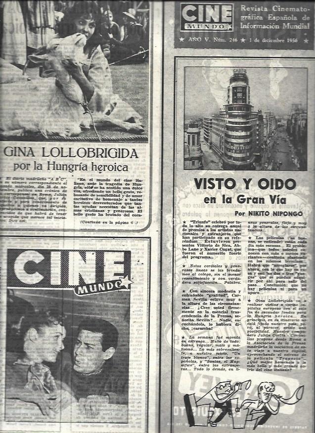 LAMINA 32844: Gina Lollobrigida en Hungria