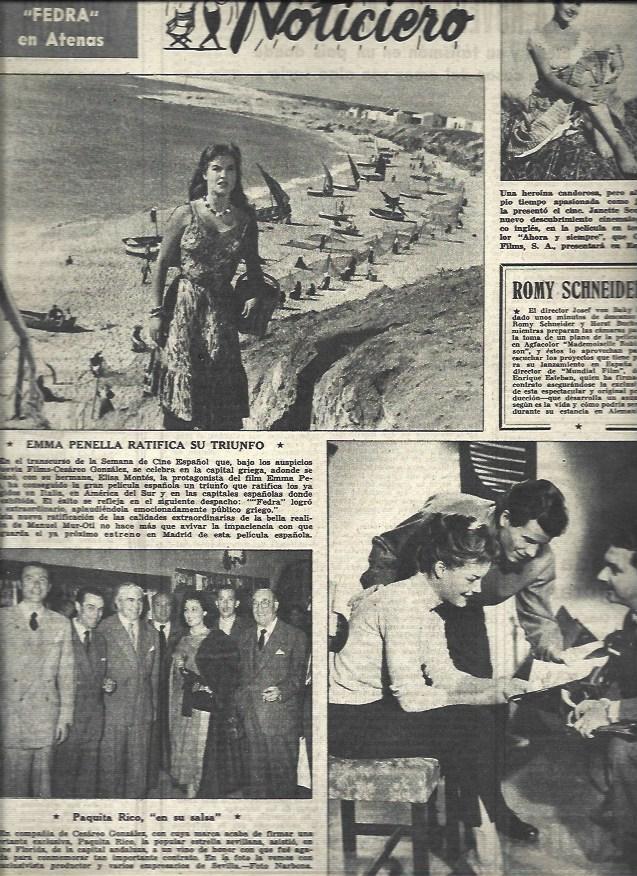 LAMINA 32841: Emma Penella y Romy Schneider