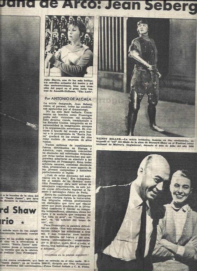LAMINA 32837: Jean Seberg como Juana de Arco