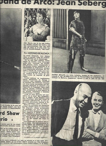 LAMINA 32837: Jean Seberg como Juana de Arco