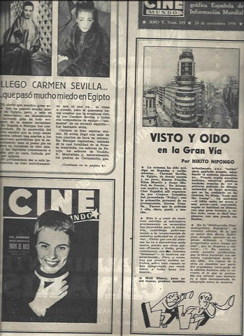 LAMINA 32832: Carmen Sevilla y Jean Seberg