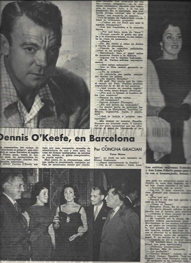 LAMINA 32821: Dennis O'Keefe en Barcelona