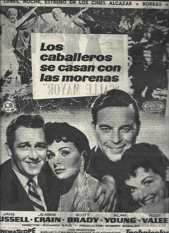 LAMINA 32827: Estreno de Los caballeros se casan con las morenas en cines Alcazar y Borras