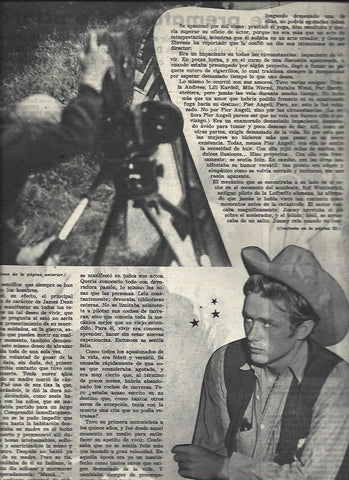 LAMINA 32825: James Dean como vaquero