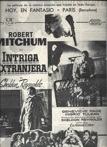 LAMINA 32879: Estreno en cine Fantasio de Barcelona de Intriga Extranjera