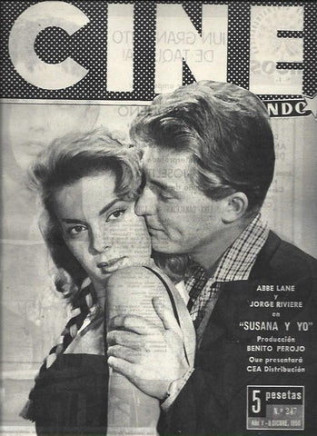 LAMINA 32855: Abbe Lane y Jorge Riviere en portada
