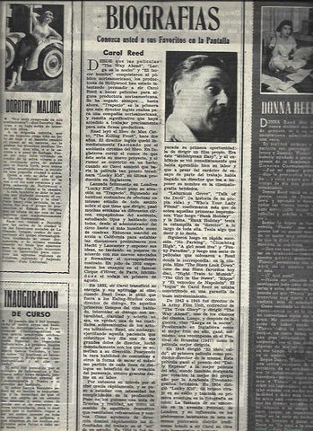 LAMINA 32814: Biografia de Carol Reed