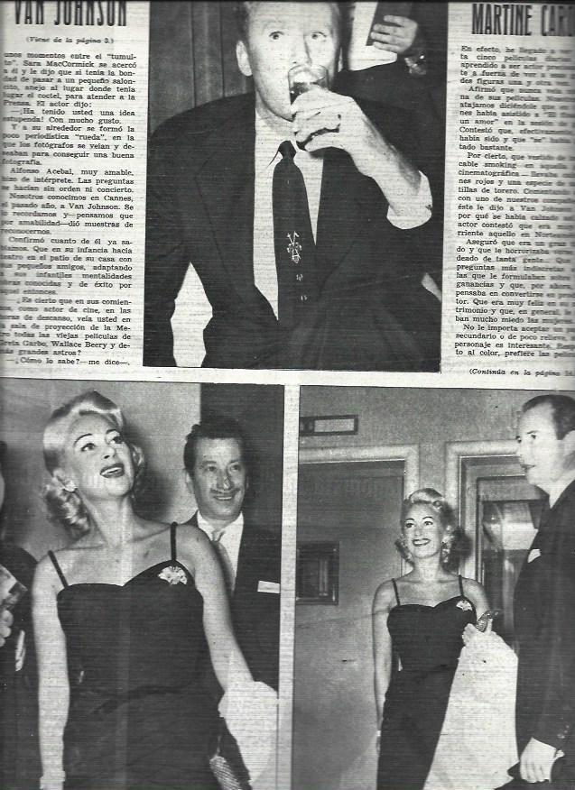 LAMINA 32766: Van Johnson y Martine Carol
