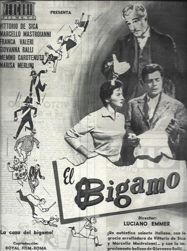 LAMINA 32753: Anuncio de El Bigamo