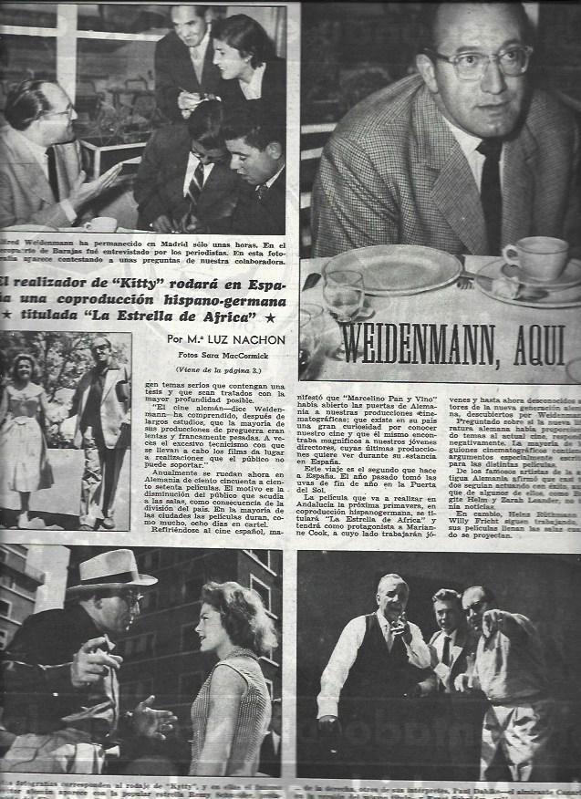 LAMINA 32781: Alfred Weidemann rodara en España