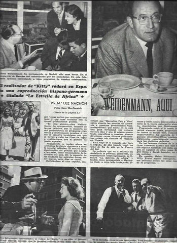 LAMINA 32781: Alfred Weidemann rodara en España