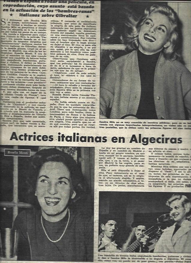 LAMINA 32804: Actrices de Itala en Algeciras