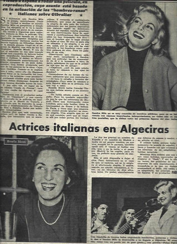 LAMINA 32804: Actrices de Itala en Algeciras