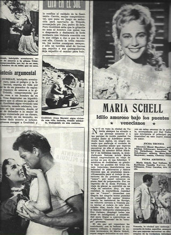 LAMINA 32796: Maria Schell y escenas de Cita en el Sol