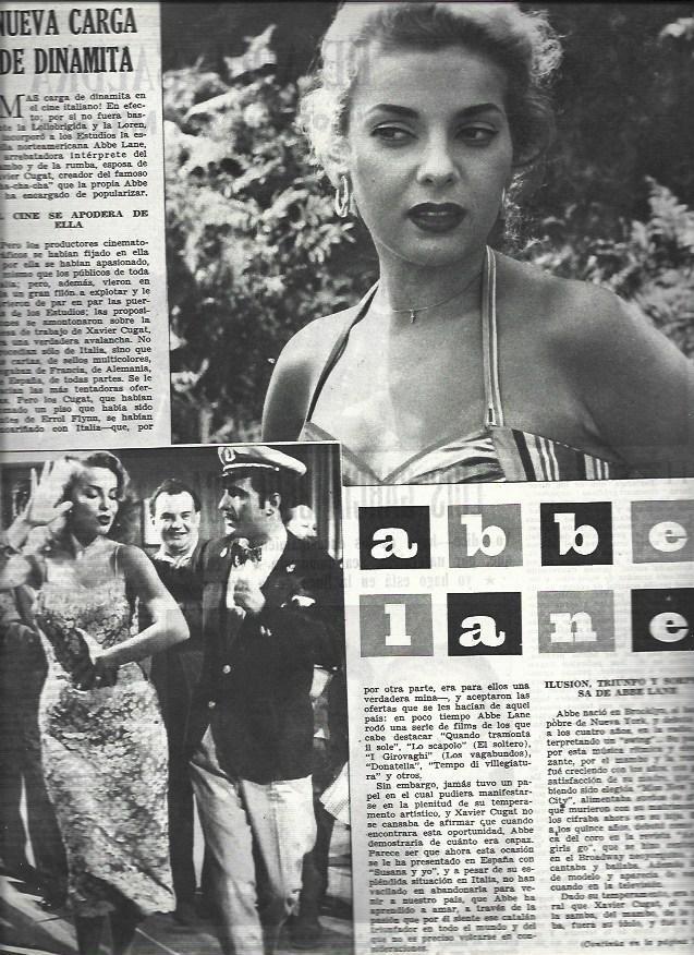 LAMINA 32783: Abbe Lane, esposa de Xavier Cugat