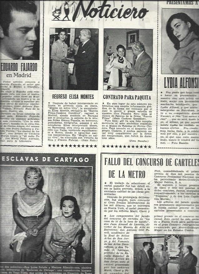 LAMINA 32797: Eduardo Fajardo, Elisa Montes y Lydia Alfonsi