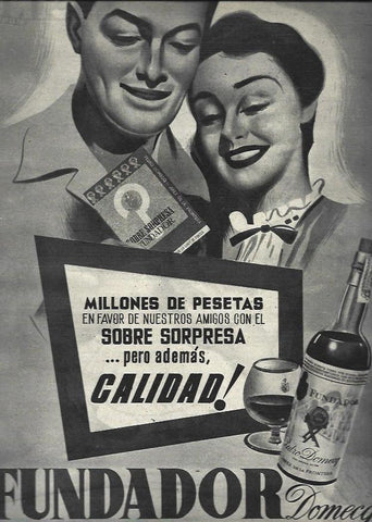 LAMINA 33170: Publicidad de Fundador Domecq